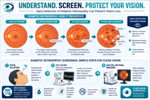 Retinopathy Screening Protecting Your Eyes from Diabetes Damage graphic banner